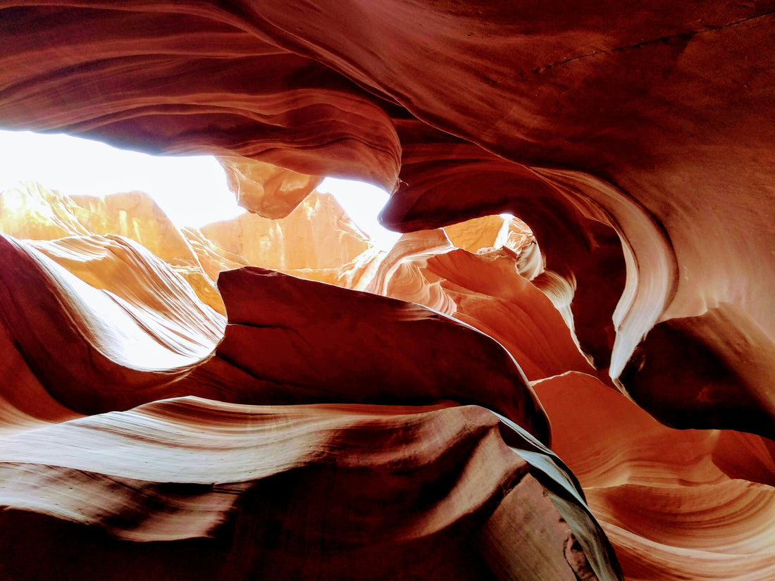 Background of cave with intricate rock formations and smooth curvatures. This is meant to illustrate the result of LLM fine-tuning: smoothing out the wrinkles of pre-training for the task at hand.